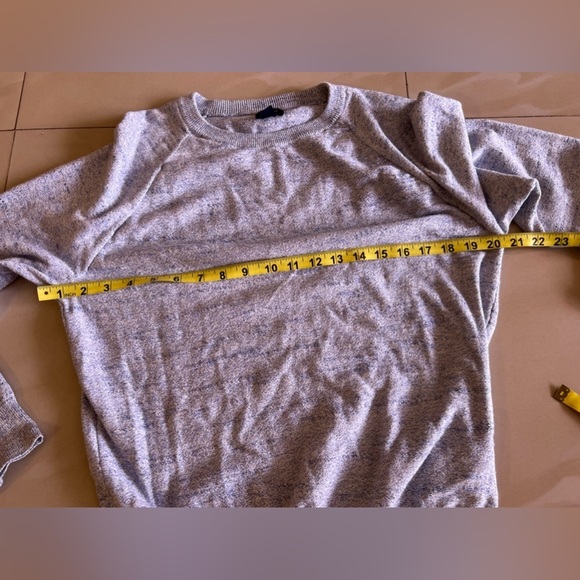 J. Crew Beige Lightweight Crewneck Cotton Sweater in Garter Stitch S Round neck - Picture 10 of 16